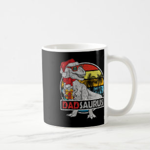 Taza De Café Papá Saurus T Rex Dinosaur Family Matando Navidad