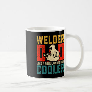 Taza De Café Papa soldador Día del Padre Cool Papa soldador abu
