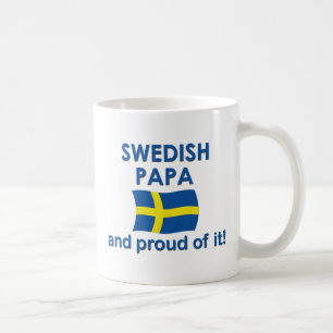Taza De Café Papá sueca orgullosa