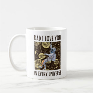 Taza De Café Papá te amo en cada universo
