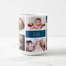 Taza De Café Papá te queremos Collage de fotos