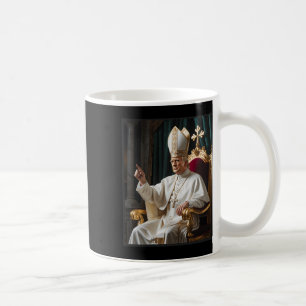 Taza De Café Papa Trump Divertido Trump Vaticano Cristiano Retr