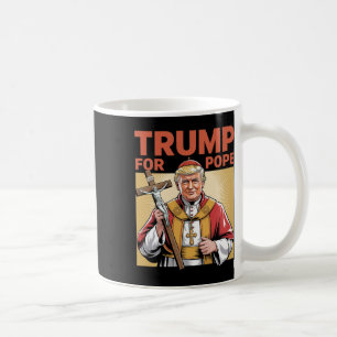 Taza De Café Papa Trump Divertido Trump Vaticano Cristiano Retr