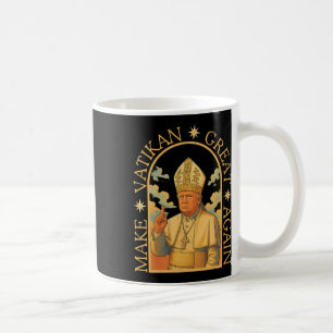 Taza De Café Papa Trump Divertido Trump Vaticano Cristiano Retr