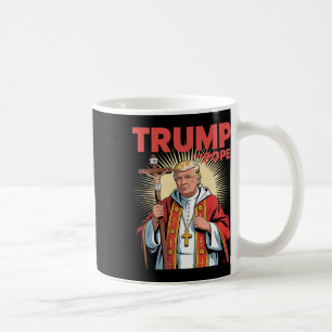 Taza De Café Papa Trump Divertido Trump Vaticano Cristiano Retr