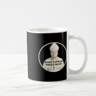 Taza De Café Papa Trump Divertido Trump Vaticano Cristiano Retr