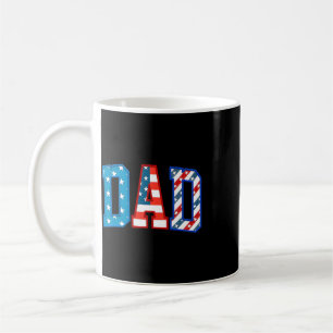 Taza De Café Papá Usa Bandera Americana Libertad Patriótico Fel