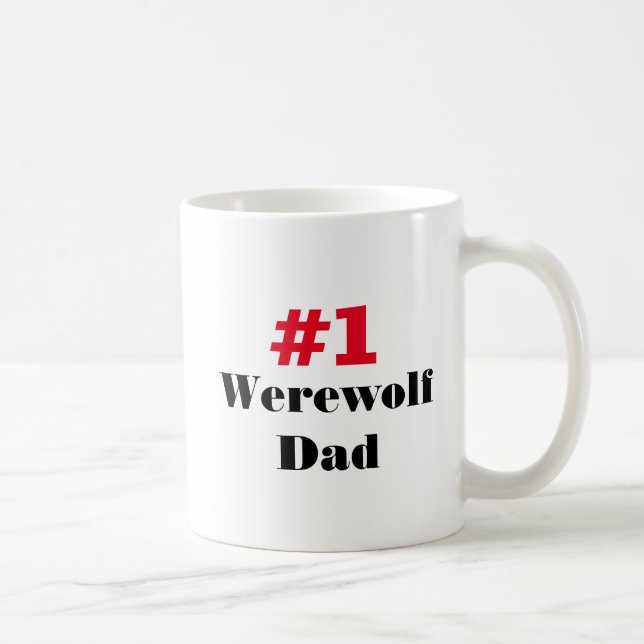 Taza De Café Papá Werewolf (Derecha)
