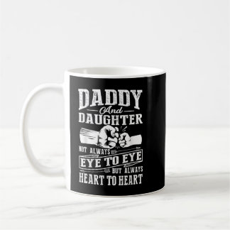 Taza De Café Papá Y La Hija No Siempre Miran A Ojos Sino Al Cor