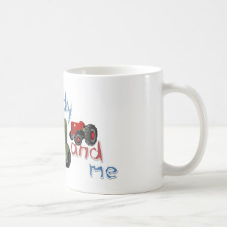 Taza De Café Papá y yo tractores