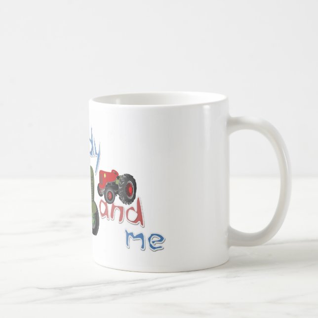 Taza De Café Papá y yo tractores (Derecha)