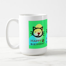 Taza De Café Papas de gato coloridas para gatos