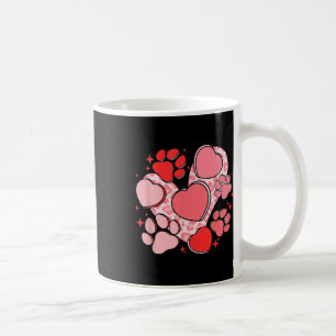 Taza De Café Papas De Perro Con Corazón Rojo Para El Día De San