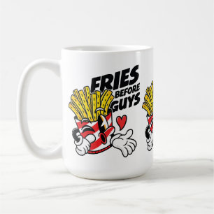 Taza De Café Papas Fritas Antes que Chicos – Palomitas de Papas
