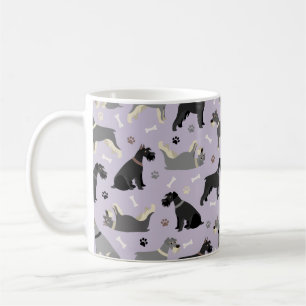 Taza De Café Papas y huesos de Schnauzer para café Mug