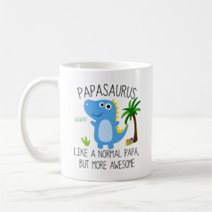 Taza De Café Papasauro Como Un Papa Normal, Pero Una Mugre Más