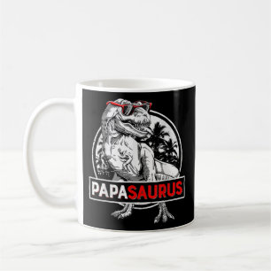 Taza De Café Papasaurus T Rex Dinosaur Funny Día del Padre