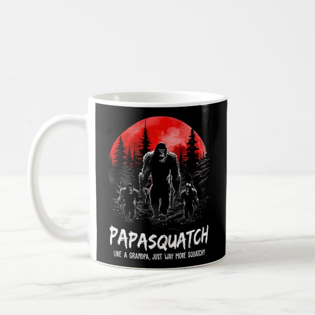 Taza De Café Papasquatch como un abuelo, mucho más escuálido (Izquierda)