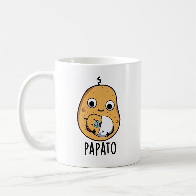Taza De Café Papato Funny Potato Pun (Izquierda)