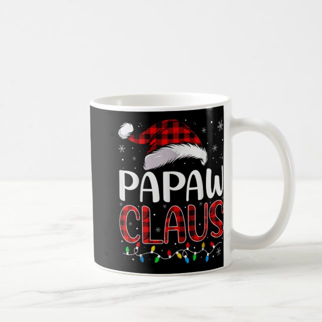 Taza De Café Papaw Claus Christmas Lights Matching Family Xmas  (Derecha)