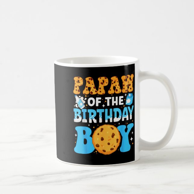 Taza De Café Papaw Of The Birthday Boy Milk And Cookies 1st Bir (Derecha)