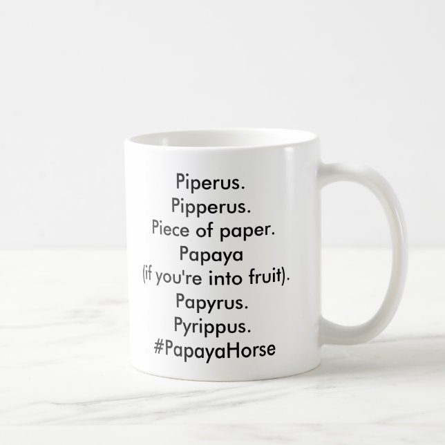 Taza De Café #PapayaHorse (Derecha)