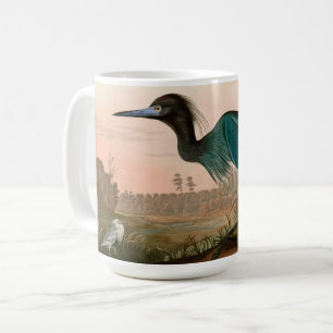 Taza De Café Papel Audubon azul o garza perón en Estados Unido