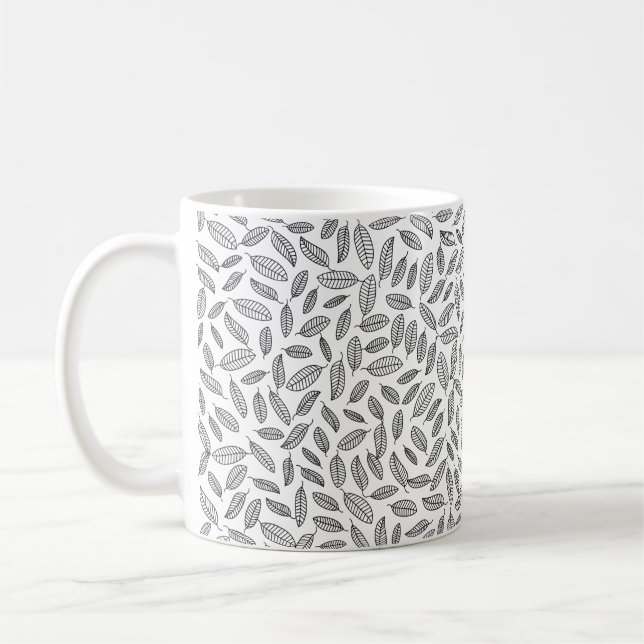 Taza De Café Papel de fondo de hoja (Izquierda)
