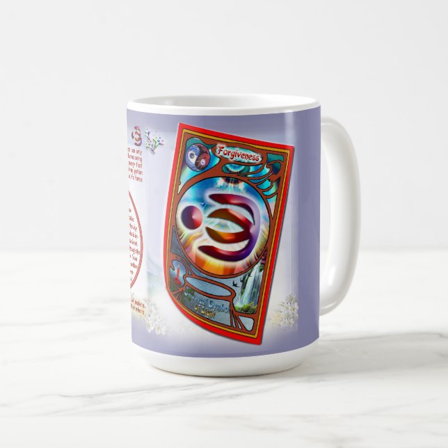 Taza De Café Papel de la tarjeta de símbolo de perdón (Anverso derecho)
