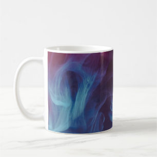 Taza De Café Papel de pared digital de humo azul, rojo y negro