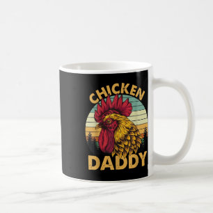 Taza De Café Papel de pollo Papi Vintage Rooster para padre agr