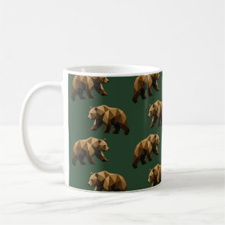 Taza De Café Papel de regalo con patrón de osos marrones lindos