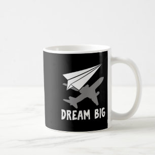 Taza De Café Papel de sueño de ingeniero aeroespacial piloto de