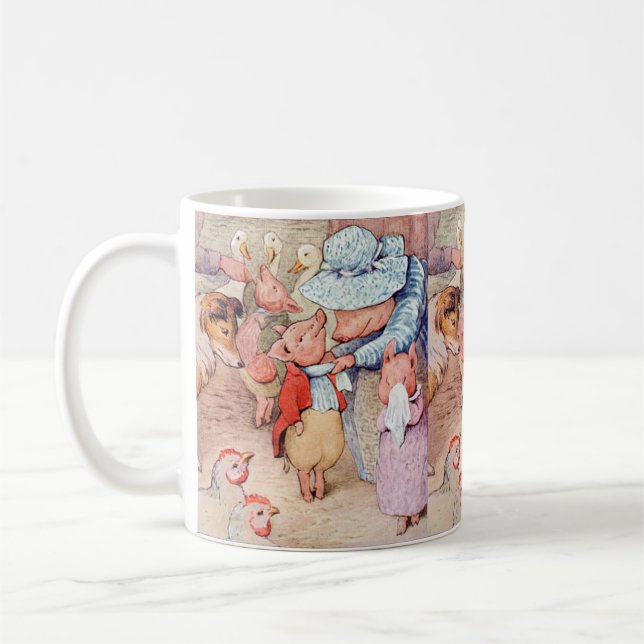 Taza De Café Papel de tejidos Peter Rabbit (lechones) (Izquierda)