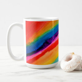Taza De Café Papel de tono de arte arcoiris