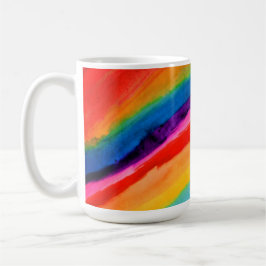 Taza De Café Papel de tono de arte arcoiris