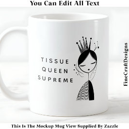 Taza De Café Papel de tono de descomposición de la Novedad Quee