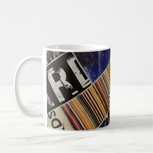 TAZA DE CAFÉ PAPEL DIGITAL MULTICOLOR