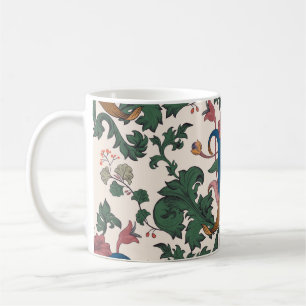 Taza De Café Papel mural de renacimiento floral vintage.