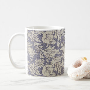 Taza De Café Papel pintado de amapola de cuerno de William Morr