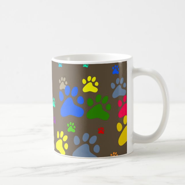 Taza De Café Papel pintado de la pata (Derecha)