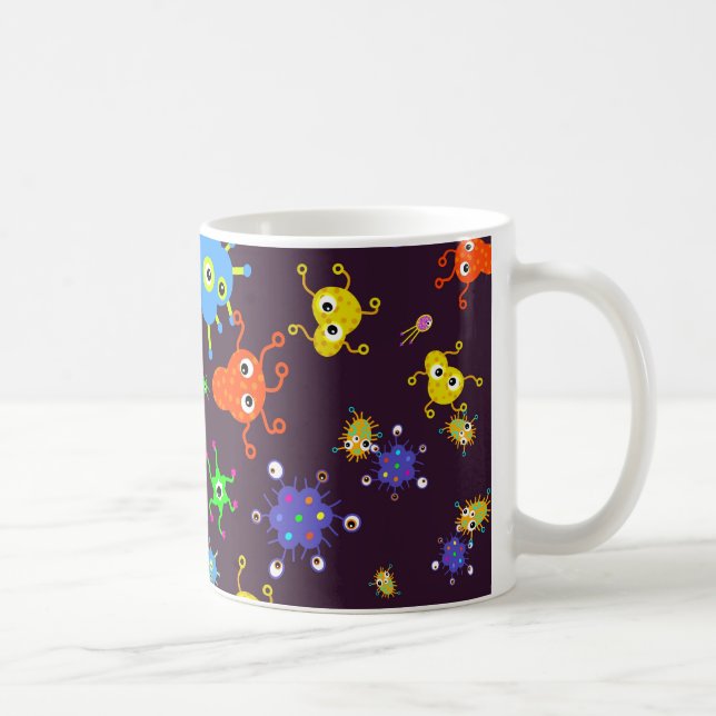 Taza De Café Papel pintado de las bacterias (Derecha)