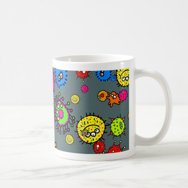 Taza De Café Papel pintado de las bacterias (Derecha)