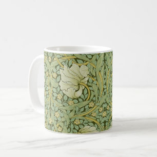 Taza De Café Papel pintado floral azul de William Morris Pimper