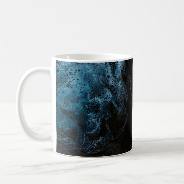 Taza De Café Papel rojo y azul (Izquierda)