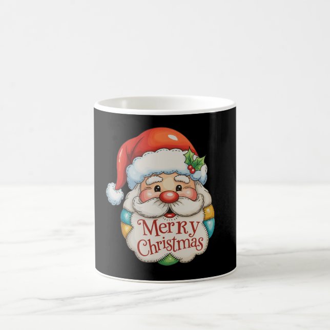 Taza De Café Papel Santa Merry Navidad Preppy Xmas (Centro)