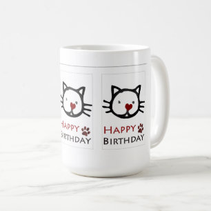 Taza De Café Papeles de gato blancos para gatos