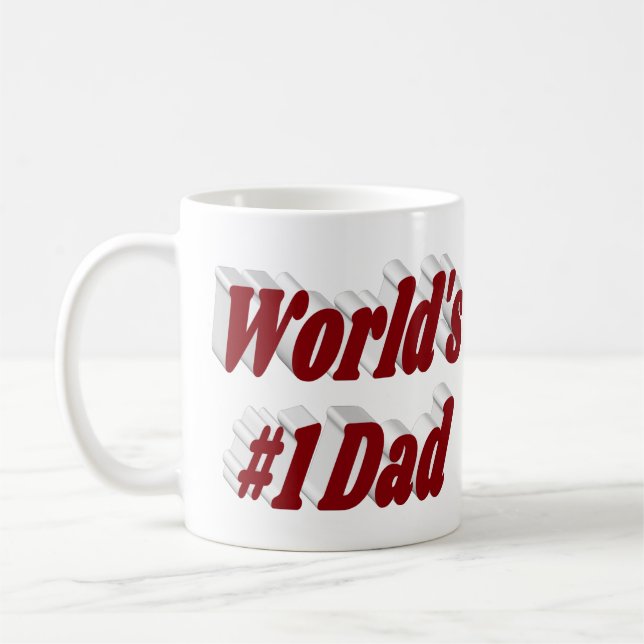 Taza De Café Papi burgundy mitad texto (Izquierda)