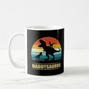 Taza De Café Papi Dinosaur Daddysaurus 2 niños Gif del Día del 