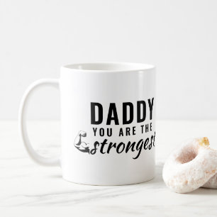 Taza De Café Papi eres el Día del Padre más Fuerte